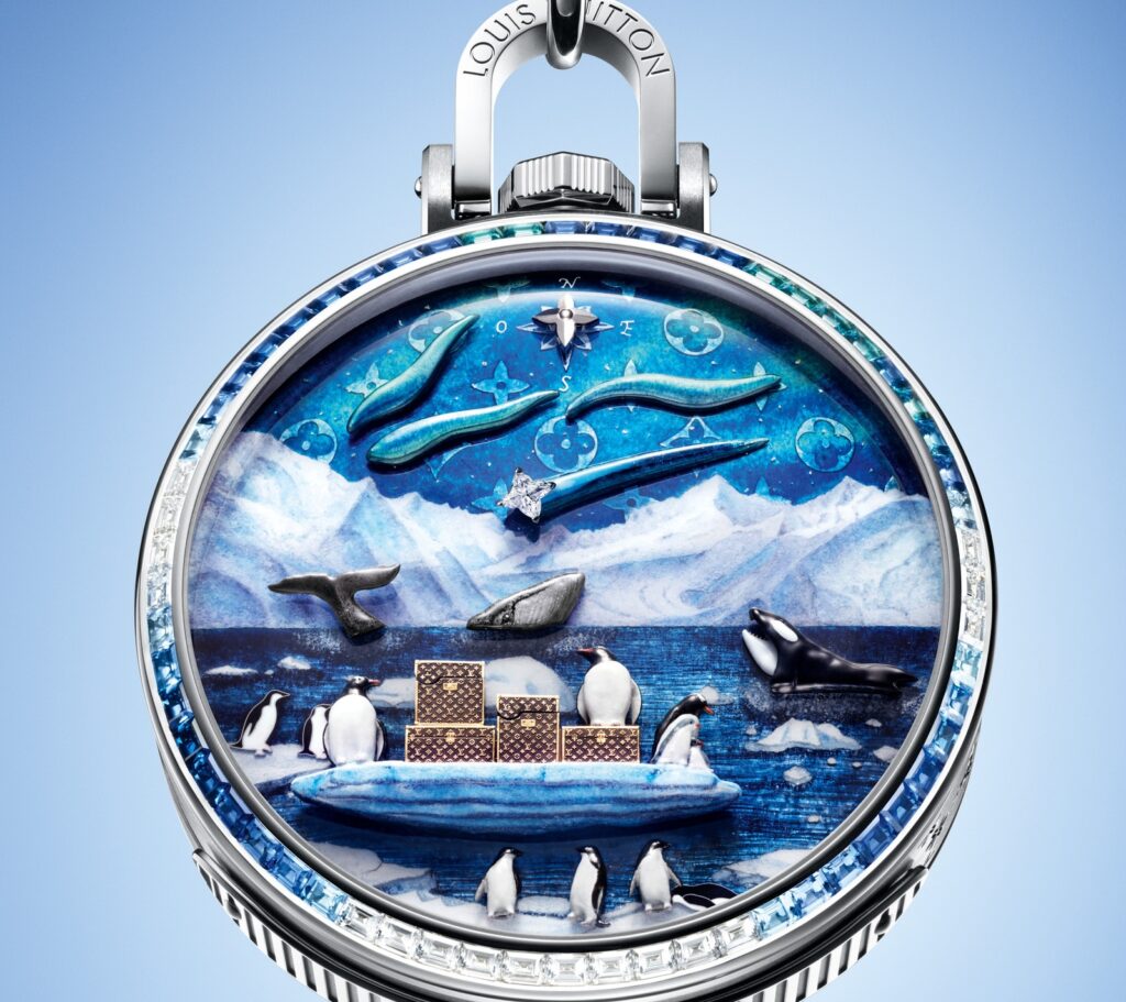 Louis Vuitton präsentiert mit der Escale en Alaska seine komplexeste Taschenuhr