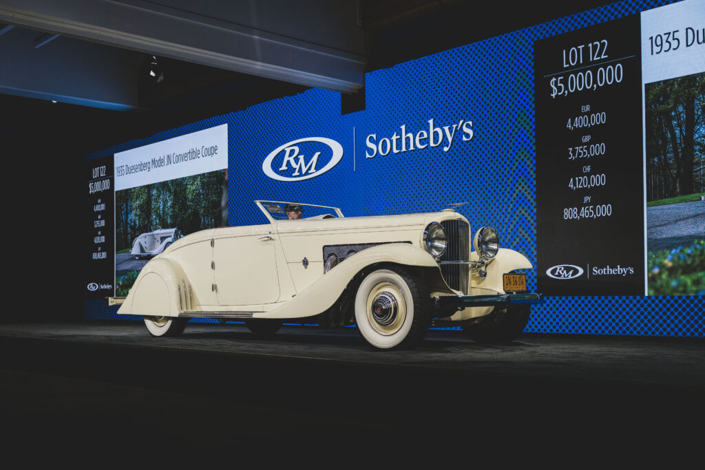 RM Sotheby’s rekordbrechende Auktion mit 380 Millionen US-Dollar Umsatz