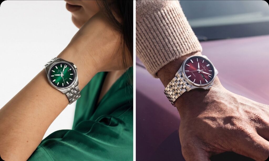Farbe bekennen: Die neuen Meister S Automatic von Junghans Junghans Meister S Automatic – die neuen Modelle in Tannengrün und Tiefrot.